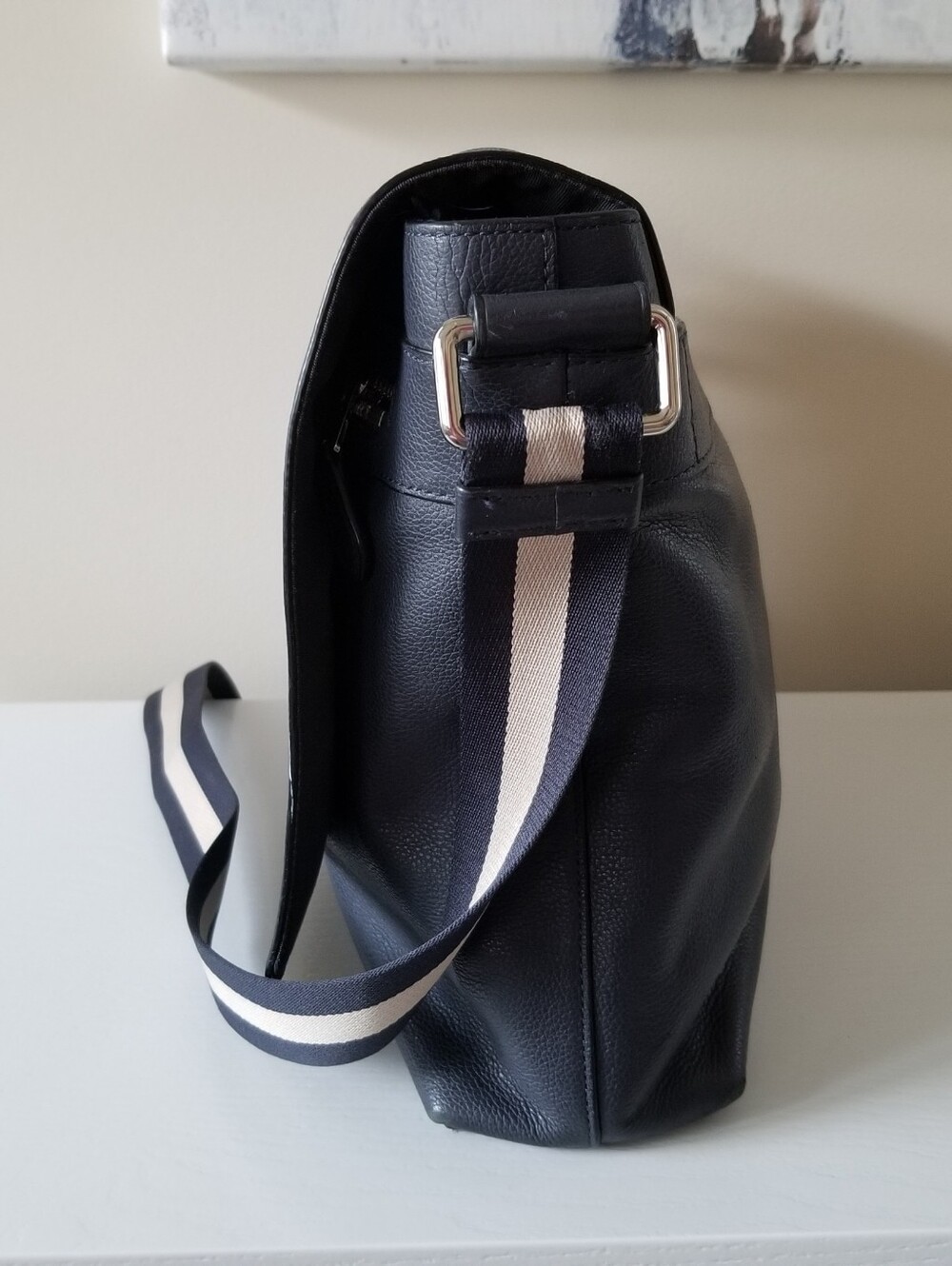 Coach Charles Messenger Bag Crossbody Navy - Picture 6 of 16